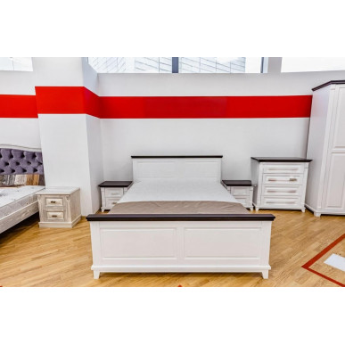 Кровать Прованс Браун (белая эмаль)